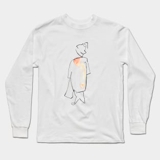 Woman Minimal Art Long Sleeve T-Shirt